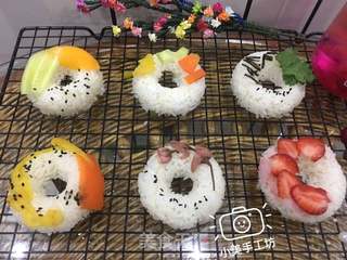 #第四届烘焙大赛暨是爱吃节半决赛#甜甜圈寿司的做法步骤:6