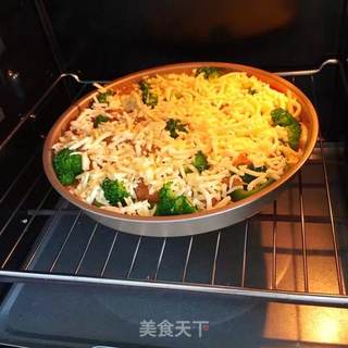 #第四届烘焙大赛暨是爱吃节#鲜虾披萨的做法步骤:20