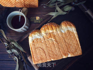 #第四届烘焙大赛暨是爱吃节#炼乳牛奶吐司的做法步骤:12