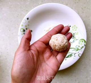 珍珠豆腐丸子的做法步骤:5