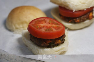 #第四届烘焙大赛暨是爱吃节#番茄嫩肉堡的做法步骤:8