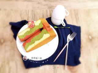 #第四届烘焙大赛暨是爱吃节#彩虹爱心戚风的做法步骤:22