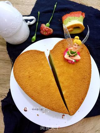#第四届烘焙大赛暨是爱吃节#彩虹爱心戚风的做法步骤:21