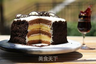 奥利奥六寸小蛋糕的做法步骤:19