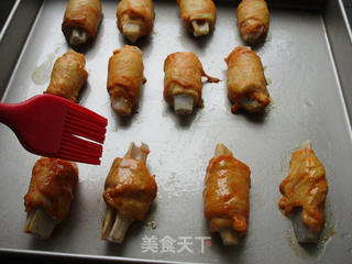 #第四届烘焙大赛暨是爱吃节#莲藕鸡肉卷的做法步骤：11