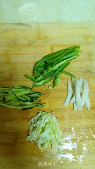 #第四届烘焙大赛暨是爱吃节#年糕鸡肉卷的做法步骤:3