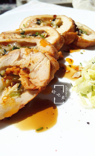 #第四届烘焙大赛暨是爱吃节#年糕鸡肉卷的做法步骤:10