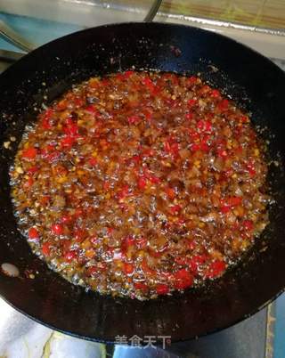 香辣牛肉酱(附牛肉酱拌面做法)的做法步骤:4