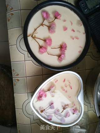 樱花芝士酸奶蛋糕的做法步骤：16