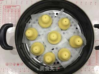 #第四届烘焙大赛暨是爱吃节#仿真雪梨馒头的做法步骤:7