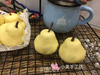#第四届烘焙大赛暨是爱吃节#仿真雪梨馒头的做法步骤:10