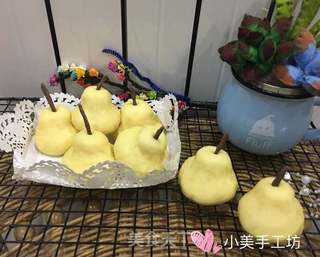 #第四届烘焙大赛暨是爱吃节#仿真雪梨馒头的做法步骤:11