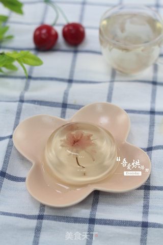 #第四届烘焙大赛暨是爱吃节#樱花水信玄饼的做法步骤:7