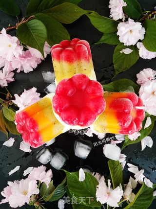 #第四届烘焙大赛暨是爱吃节#三色水果冰棒的做法步骤:10