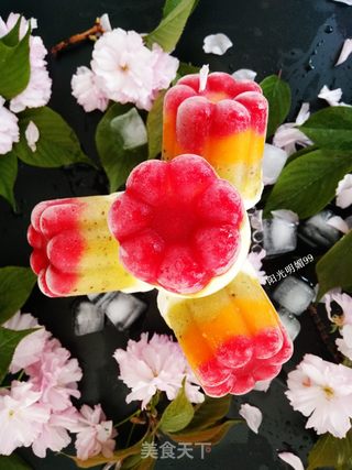 #第四届烘焙大赛暨是爱吃节#三色水果冰棒的做法步骤:12
