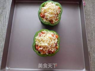 #第四节烘焙大赛暨是爱吃节#焗烤甜椒饭盅的做法步骤:7
