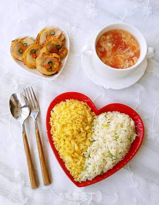 金银炒饭的做法步骤：6