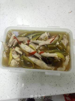 醋椒凤爪的做法步骤:5