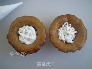 #第四届烘焙大赛既是爱吃节#姜饼干奶油花篮的做法步骤:11