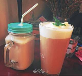 自制奶盖绿茶的做法步骤:7