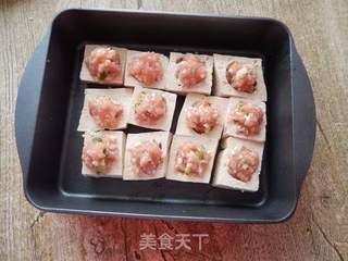#第四节烘焙大赛暨是爱吃节#煎烤酿豆腐的做法步骤:5