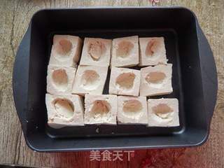 #第四节烘焙大赛暨是爱吃节#煎烤酿豆腐的做法步骤:3