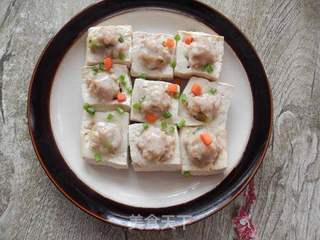 #第四节烘焙大赛暨是爱吃节#煎烤酿豆腐的做法步骤:7