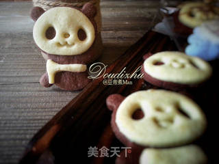#第四届烘焙大赛暨是爱吃节#萌系小熊猫饼干的做法步骤:11