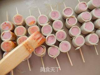 #第四节烘焙大赛暨是爱吃节#风味豆皮卷的做法步骤:8