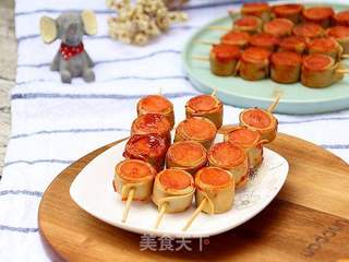 #第四节烘焙大赛暨是爱吃节#风味豆皮卷的做法步骤:11