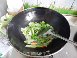 辣炒小白菜的做法步骤：7