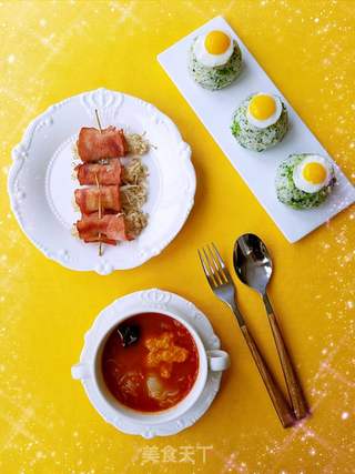 西兰花饭团的做法步骤:6