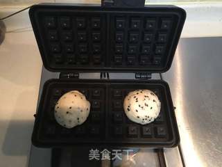 #第四届烘焙大赛暨是爱吃节#黑芝麻华夫饼的做法步骤:9