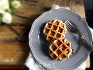 #第四届烘焙大赛暨是爱吃节#黑芝麻华夫饼的做法步骤:12