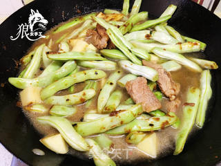 东北炖豆角的做法步骤:11