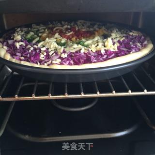 #第四届烘焙大赛暨是爱吃节#彩虹披萨的做法步骤:13