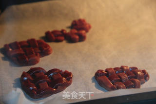 爱心编织饼干的做法步骤:11