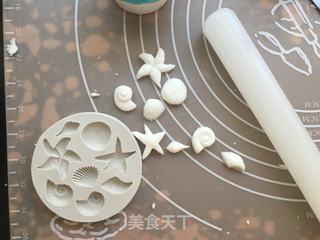 #第四届烘焙大赛暨是爱吃节#海洋翻糖蛋糕的做法步骤:14