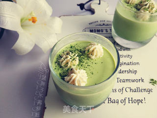 #第四届烘焙大赛既是爱吃节#超好吃的抹茶布丁的做法步骤:7