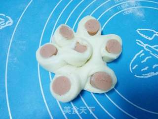 香葱火腿花式面包的做法步骤:9