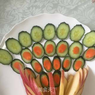 蔬果拼盘~孔雀开屏的做法步骤:14