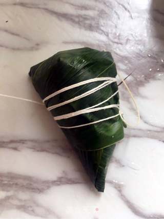 抹茶西米紫薯粽的做法步骤:13