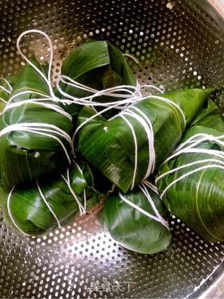 抹茶西米紫薯粽的做法步骤:15