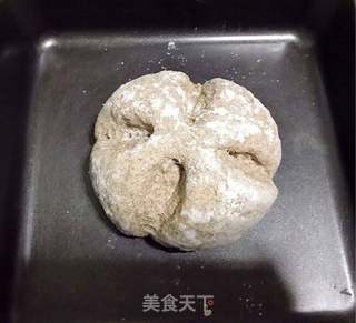 #ACA第四届烘焙大赛#造色情怀 快手苏打黑麦面包的做法步骤:4