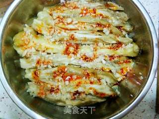 蒜香茄子的做法步骤:4