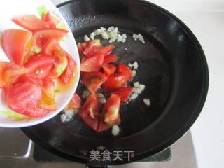 青豆番茄炒包菜的做法步骤:3
