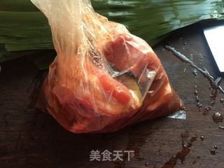 蛋黄五花肉粽的做法步骤：3