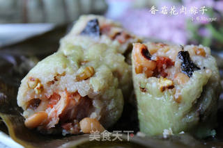 广式香菇花肉粽子(超详细,两种包法)的做法步骤:44