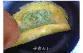 黄瓜蛋皮饼的做法步骤:8
