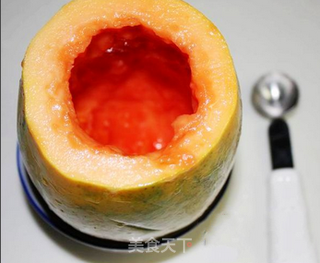 木瓜椰奶冻的做法步骤:3